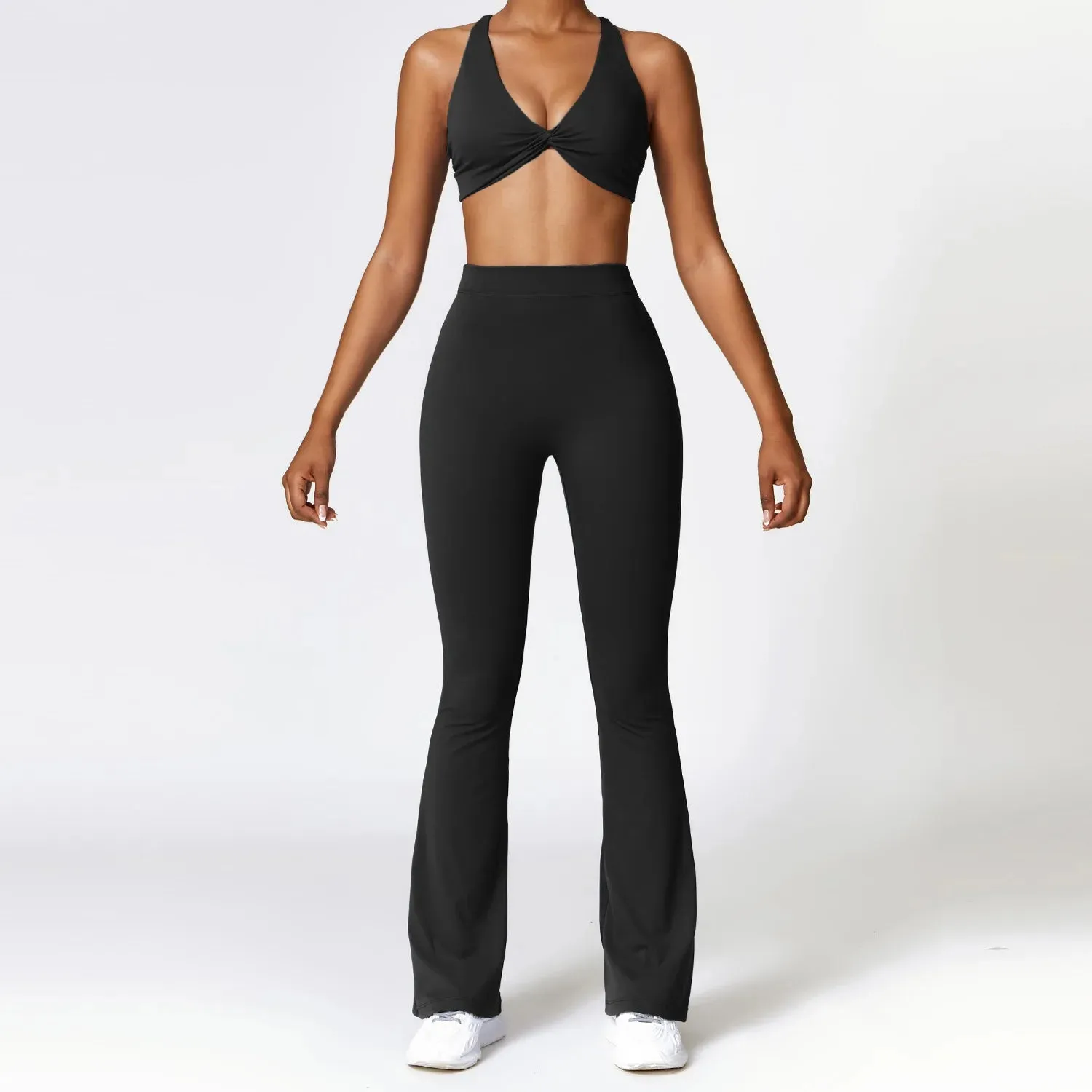 059 Yoga Set 2 Pieces Gym Set Workout Clothes Seamless High Waist Sets