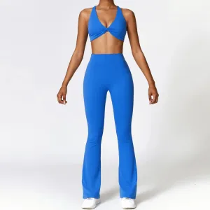 059 Yoga Set 2 Pieces Gym Set Workout Clothes Seamless High Waist Sets