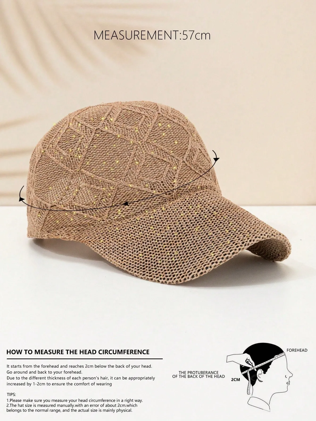 1pc Summer Hollow Out Trucker Cap