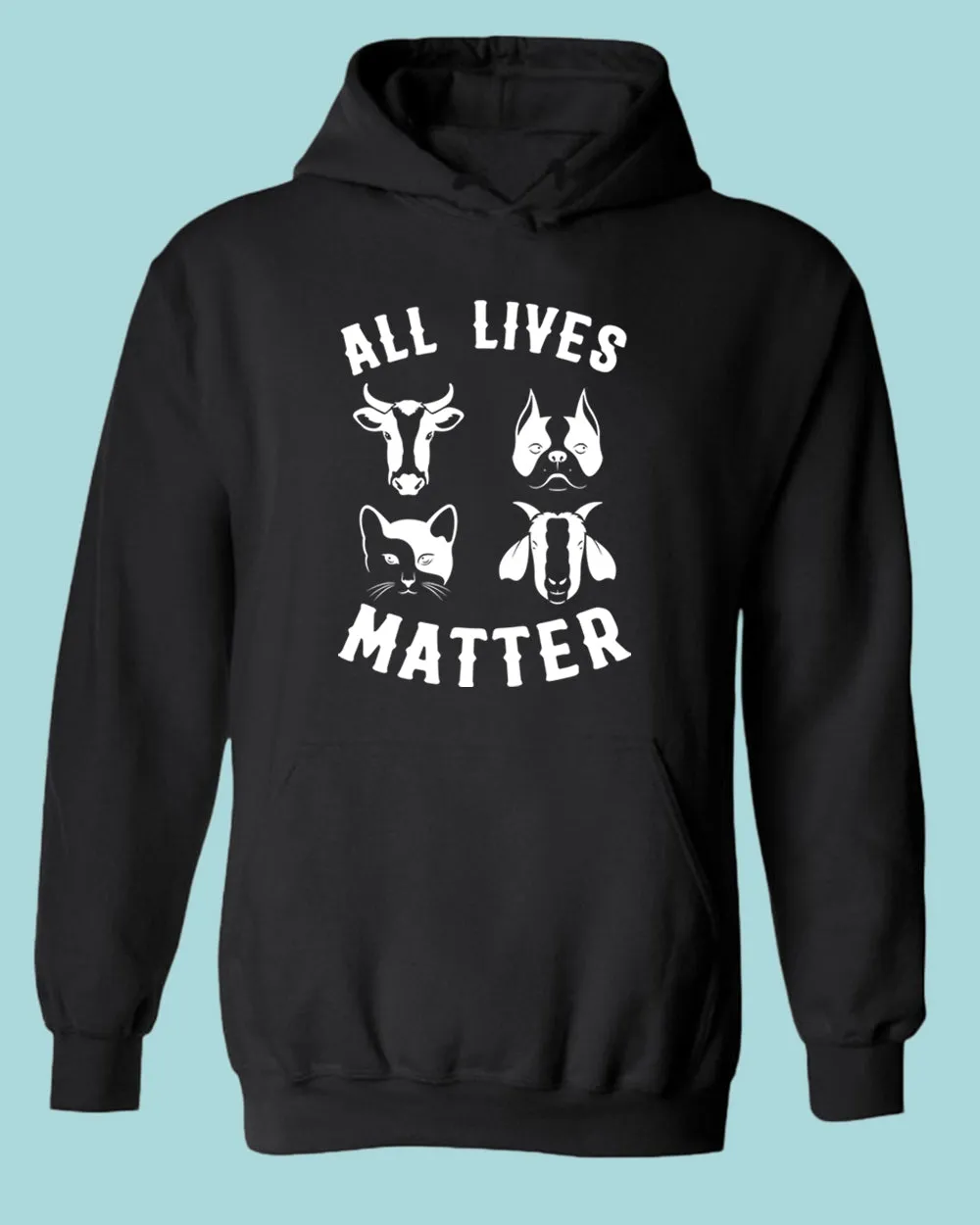 All Animals Lives matter Hoodie, Vegan Hoodie
