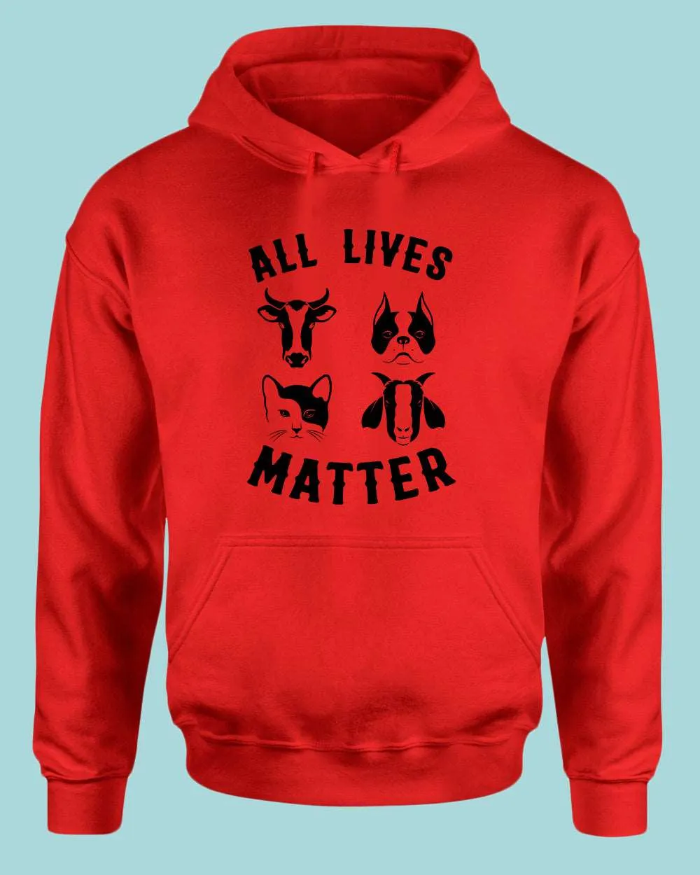All Animals Lives matter Hoodie, Vegan Hoodie