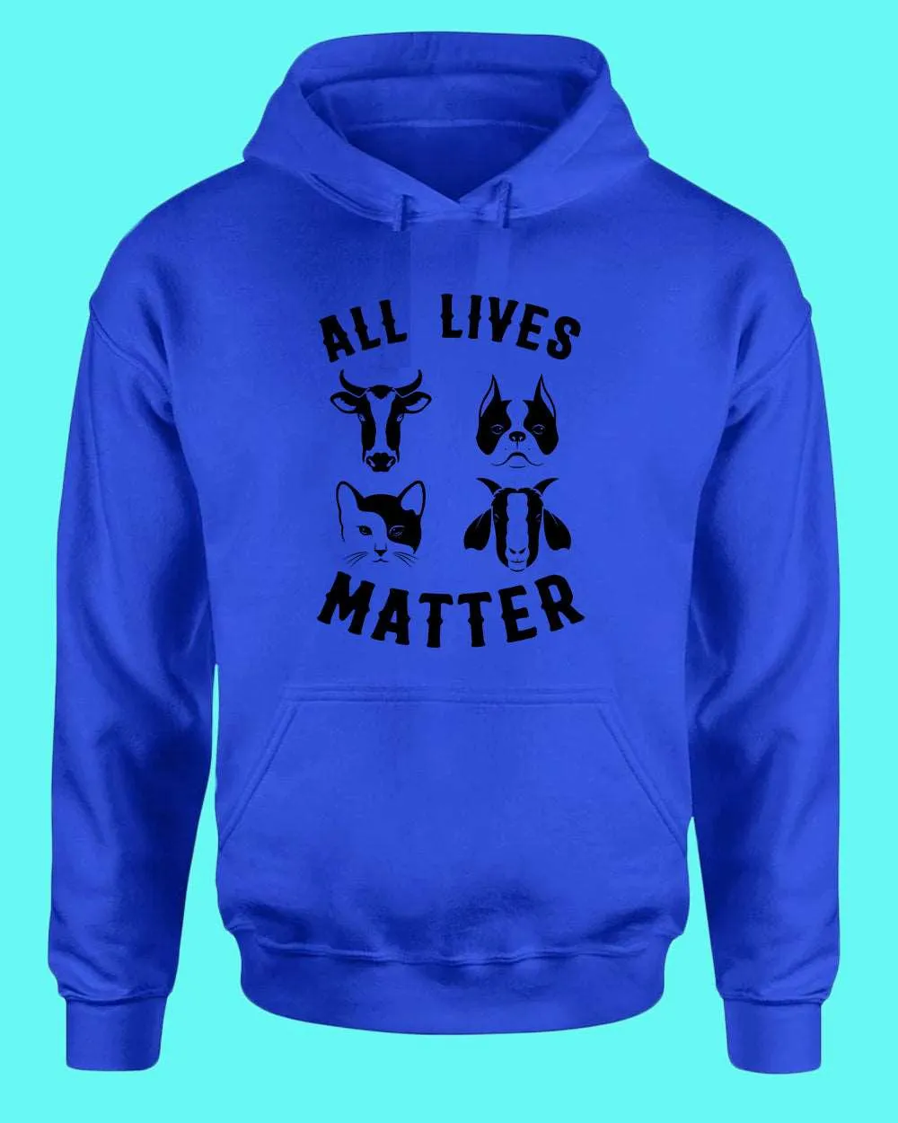 All Animals Lives matter Hoodie, Vegan Hoodie