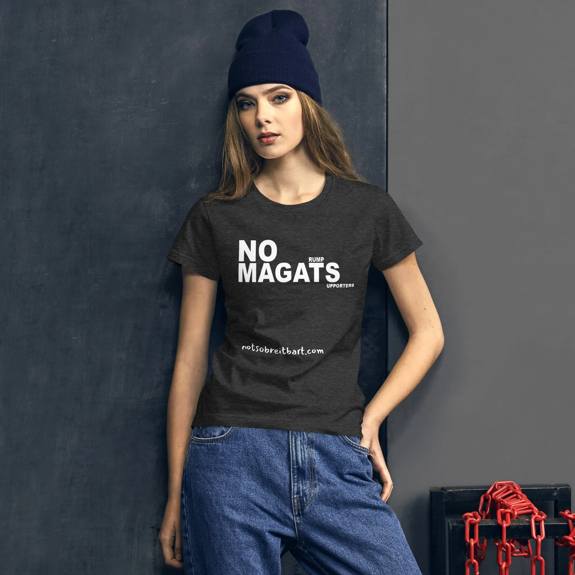 anti-MAGA Women's short sleeve NO MAGATS T-shirt