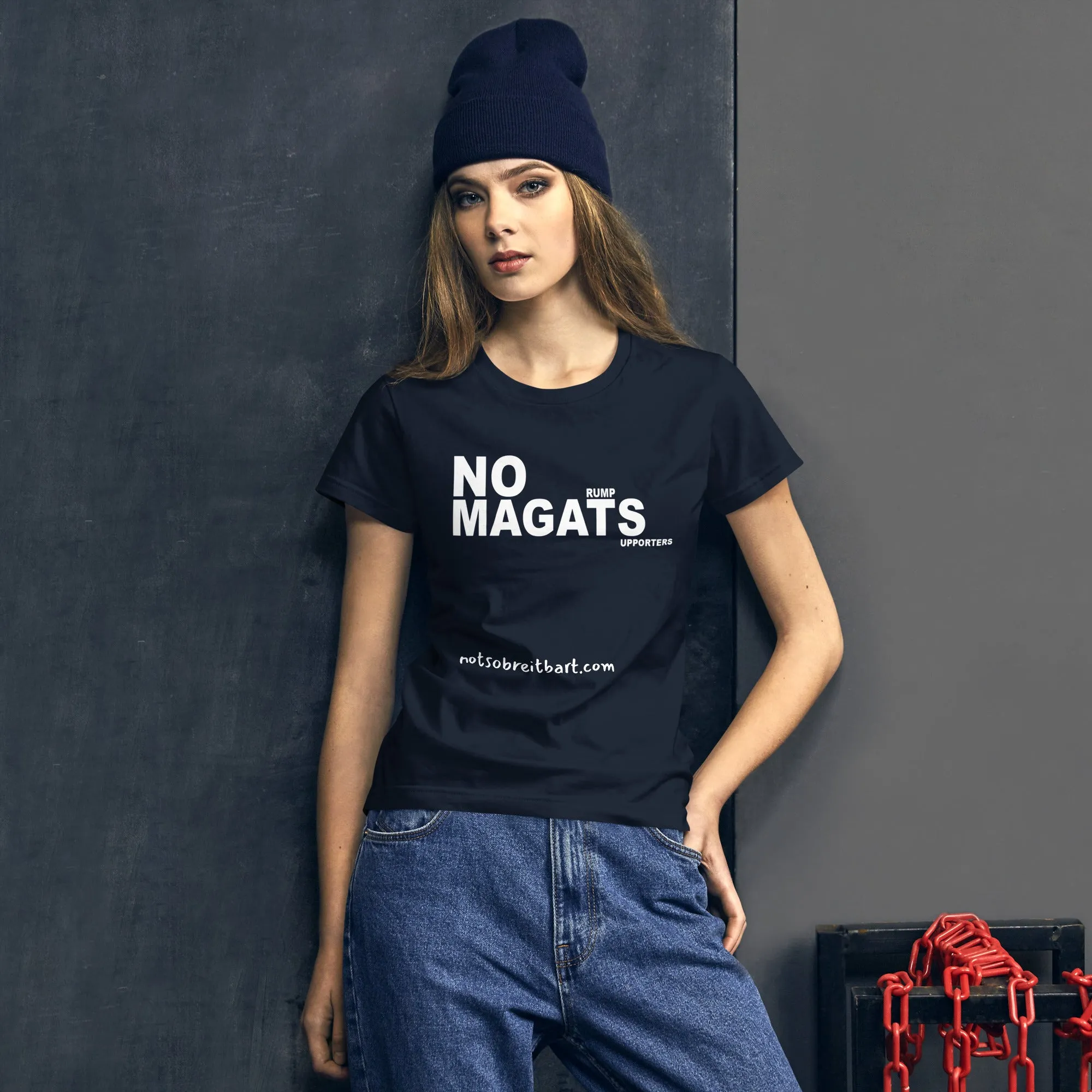 anti-MAGA Women's short sleeve NO MAGATS T-shirt