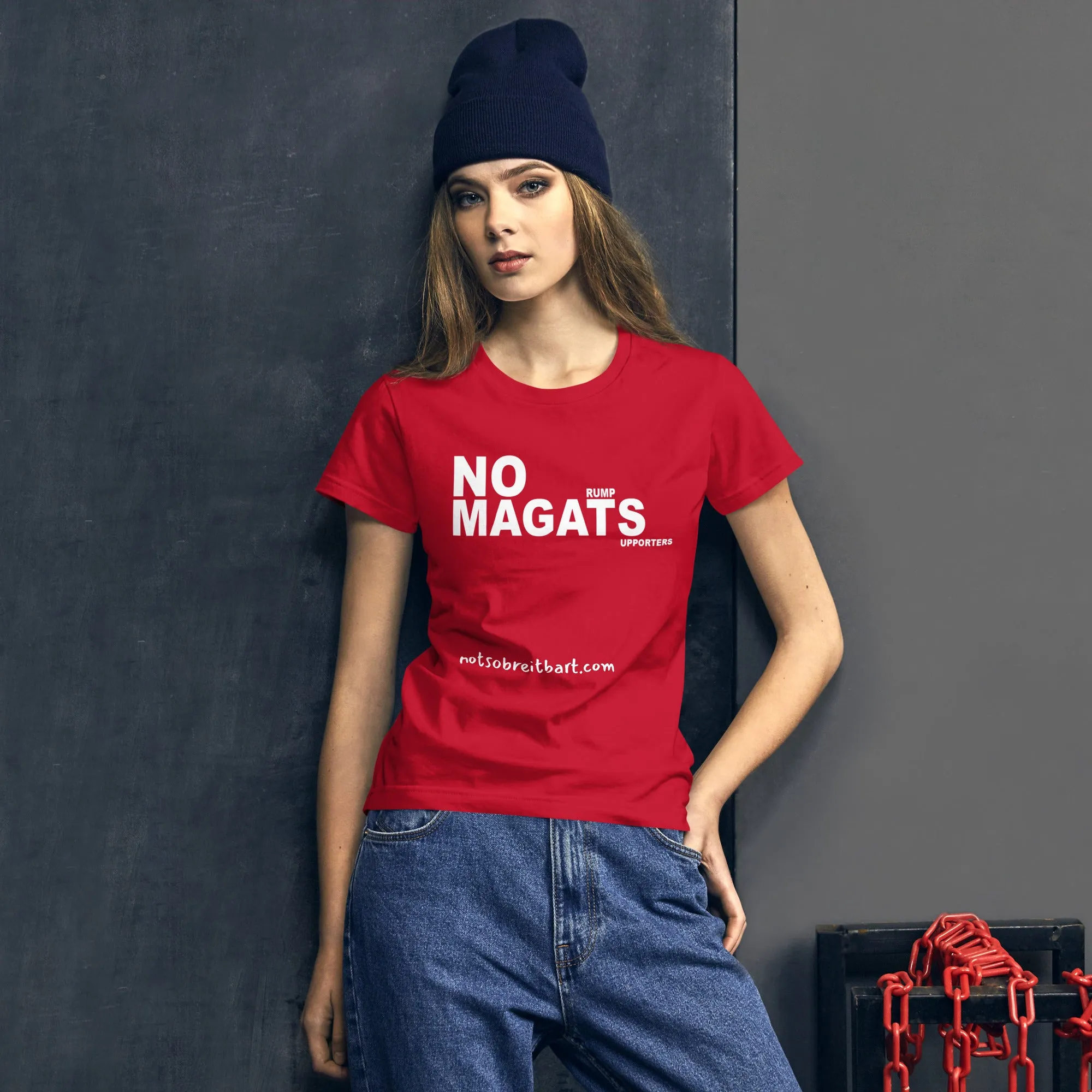 anti-MAGA Women's short sleeve NO MAGATS T-shirt