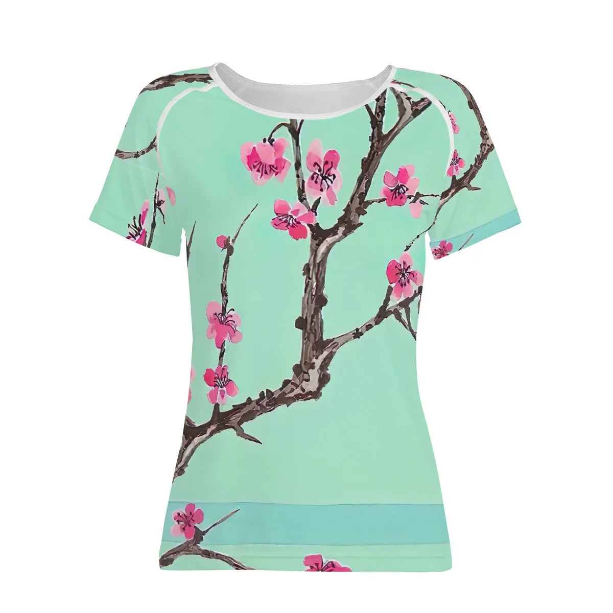 Arizona Green Tea Pattern Women's All-Over Print T shirt