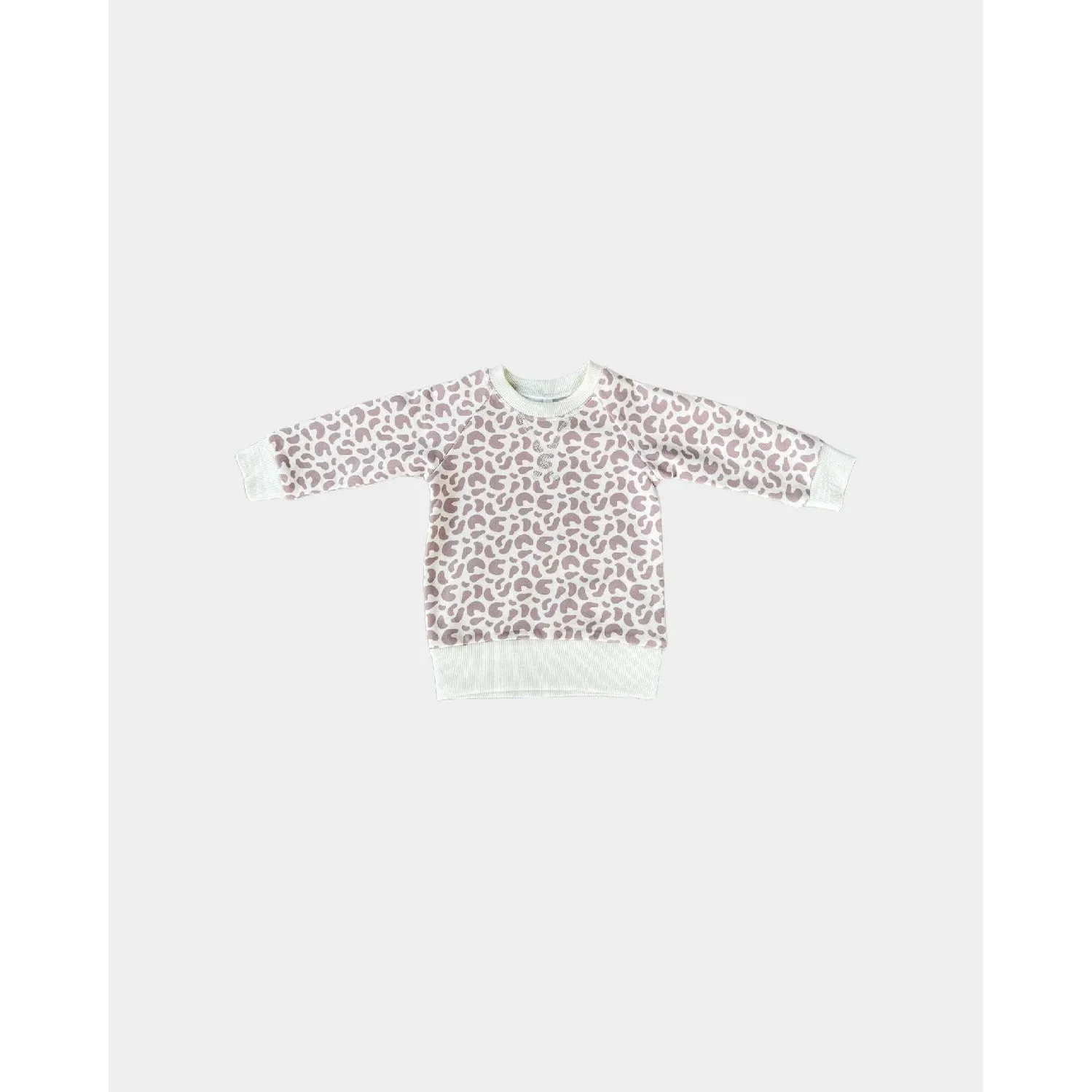 Baby Sprouts Lilac Leopard Fleece Sweatshirt