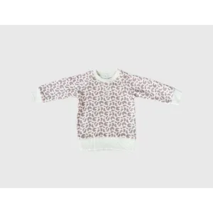 Baby Sprouts Lilac Leopard Fleece Sweatshirt