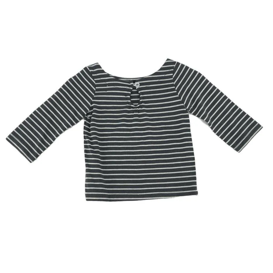Bamboo Boat Neck Stripped Shirt
