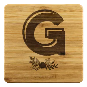 Bamboo "G" Coasters (Sets of 4)