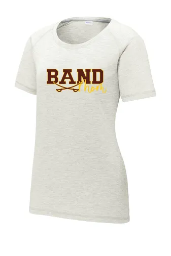 Band Mom Ladies PosiCharge Wicking Scoop Neck
