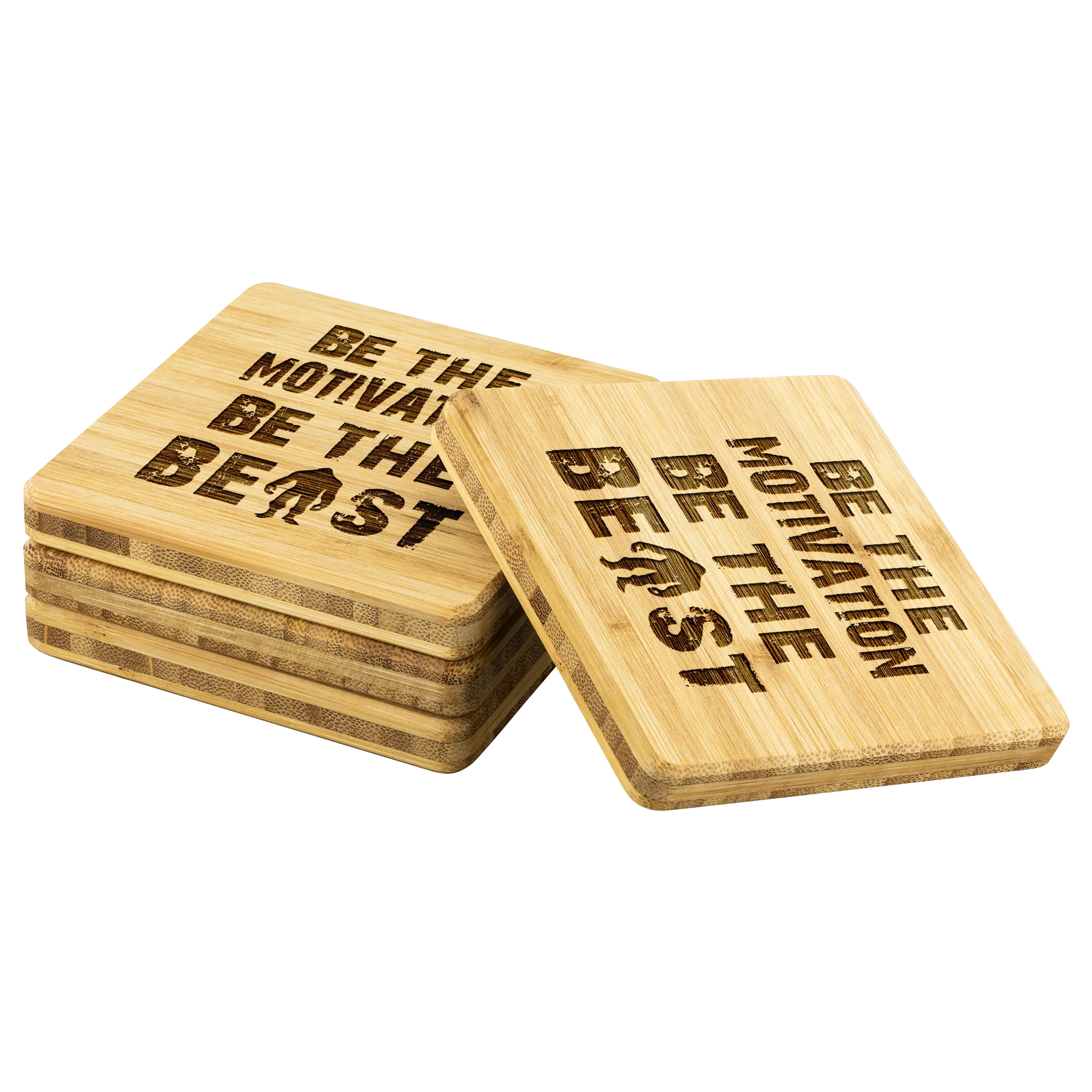 Be The Beast - Bamboo Coaster Set