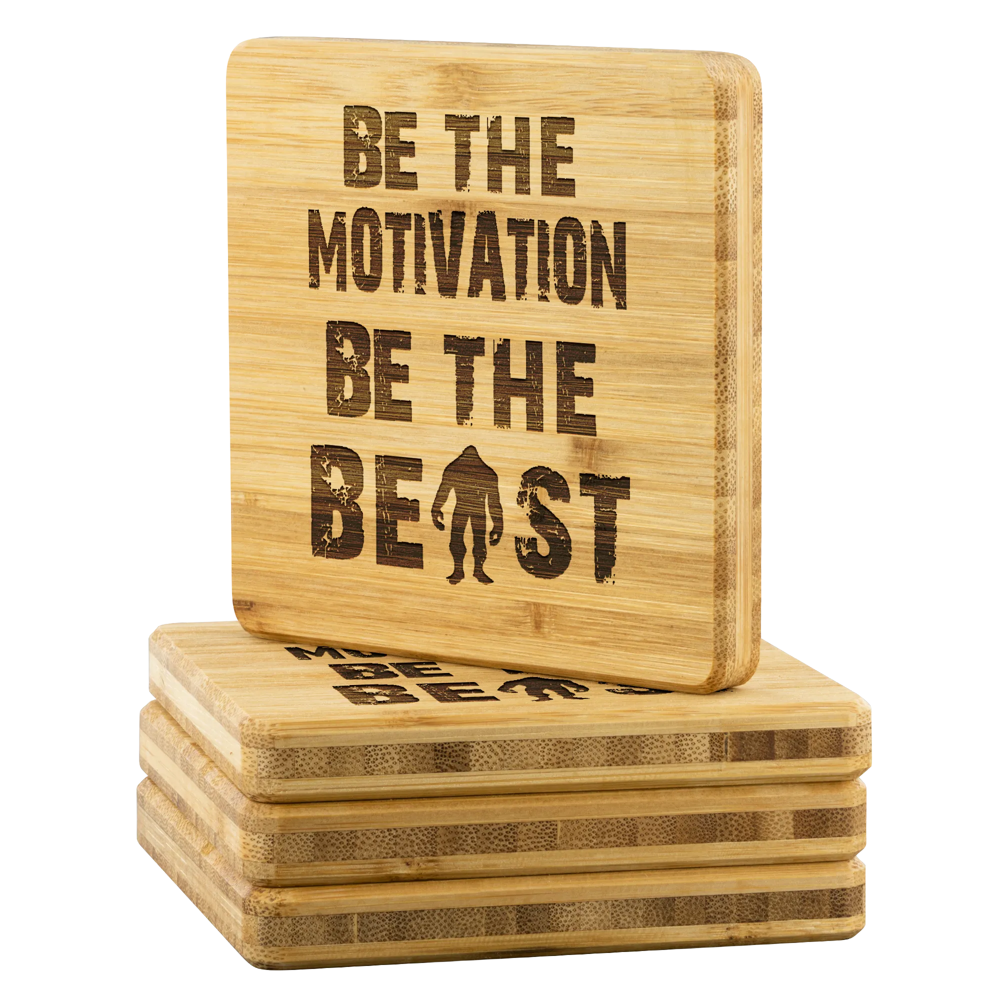 Be The Beast - Bamboo Coaster Set