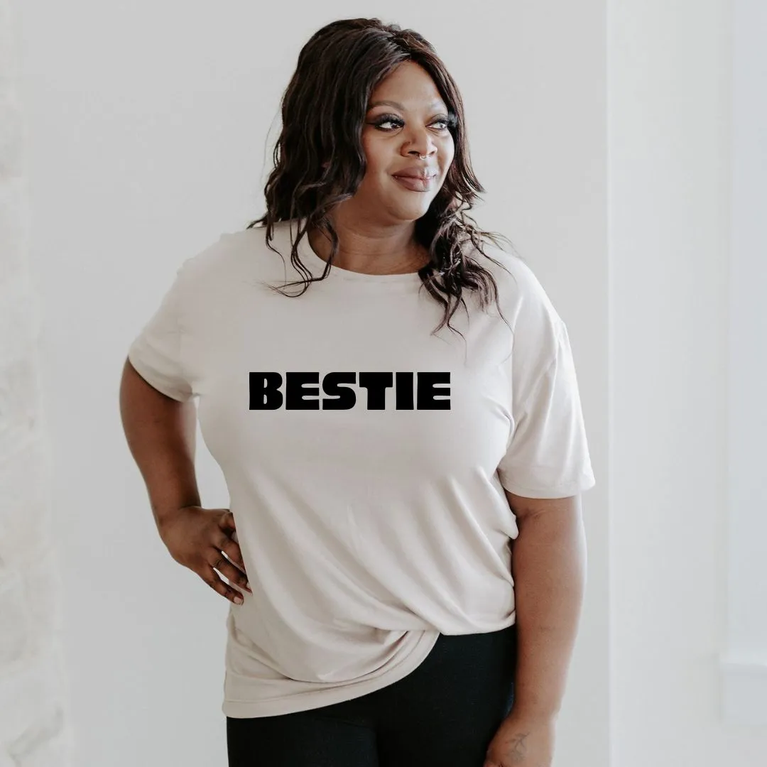 Bestie Block Tee Shirt Women's
