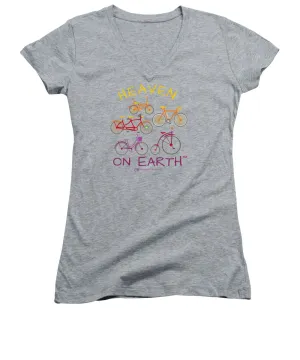 Bicycles Heaven On Earth - Women's V-Neck