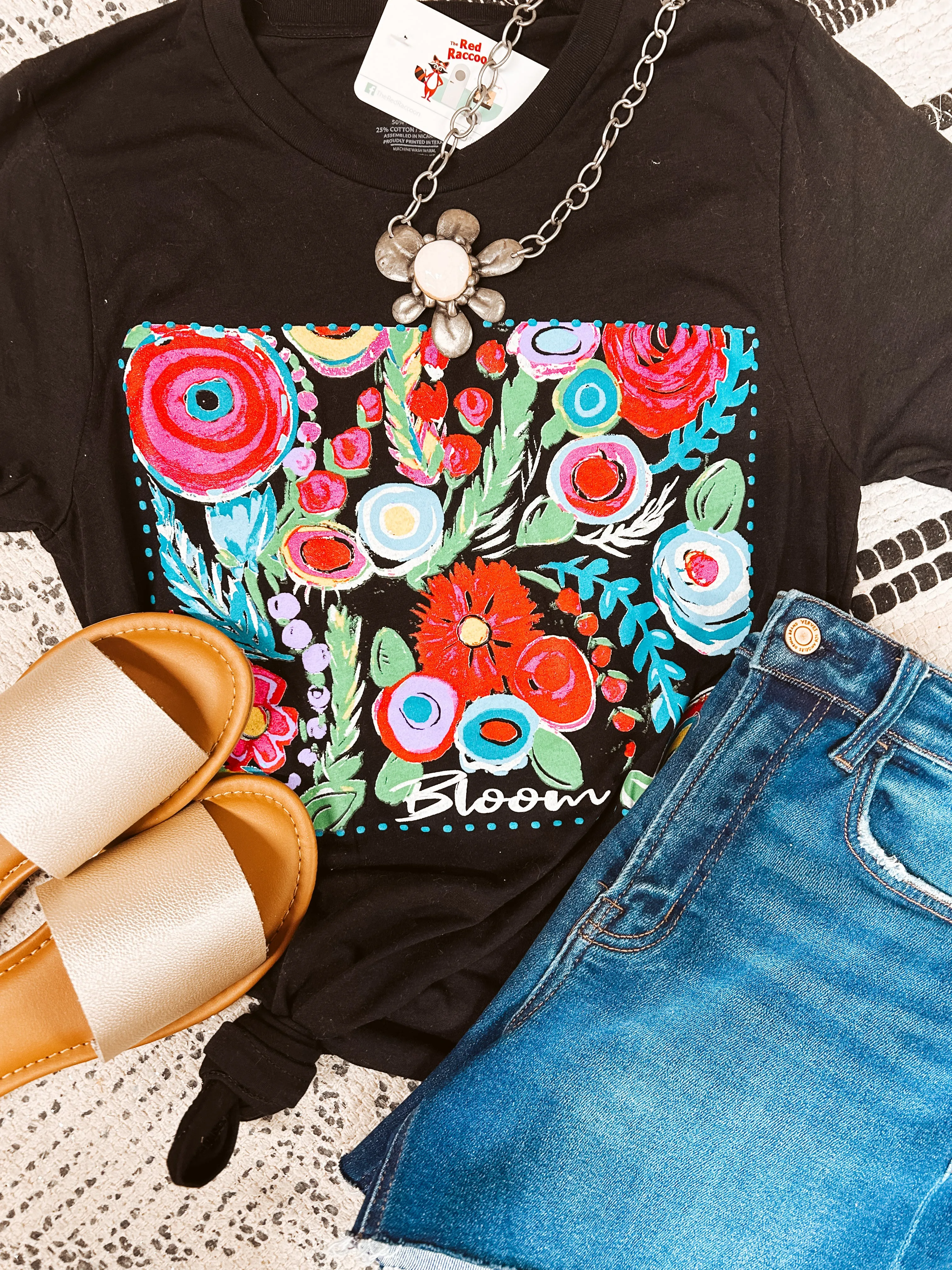 Black Bloom Tee