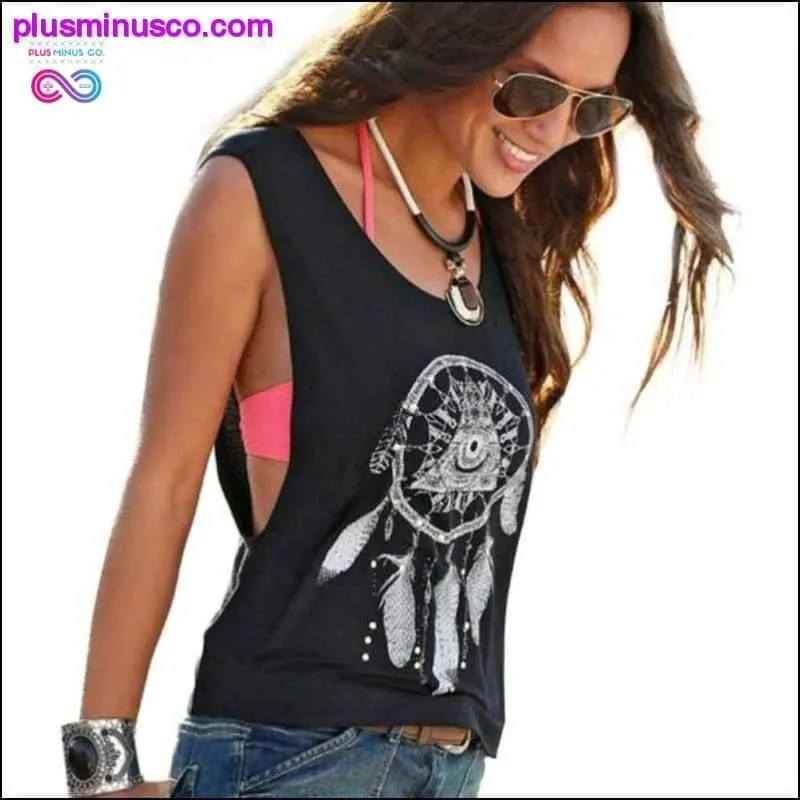 Black Dreamcatcher Tank Top