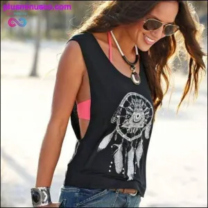 Black Dreamcatcher Tank Top