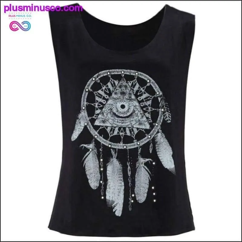 Black Dreamcatcher Tank Top