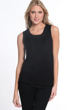 Black Jewel Neck Tank Sweater