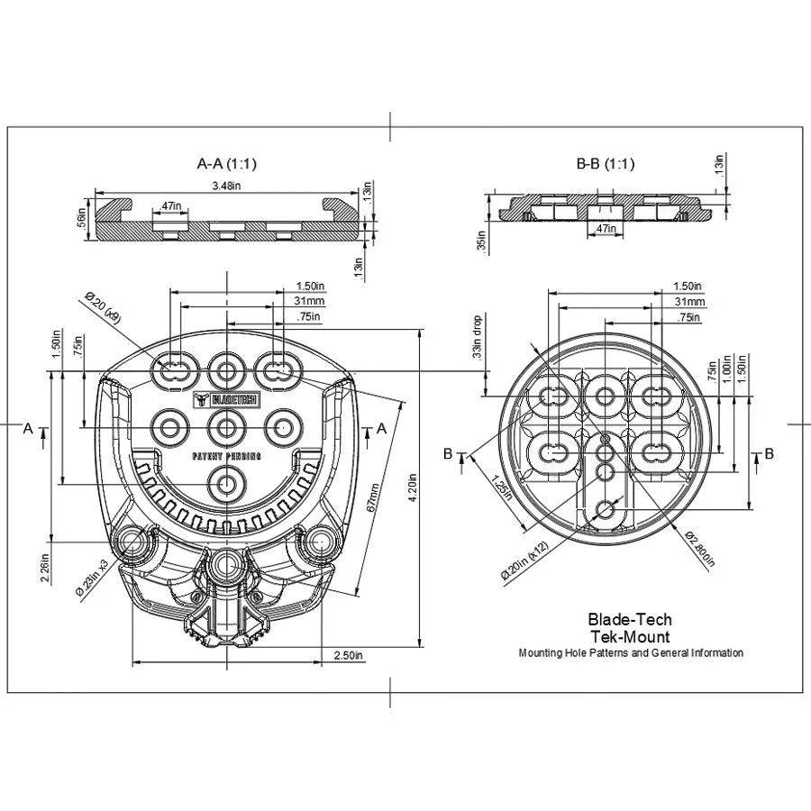 Blade-Tech Tek-Mount (Quick Connect Mounting System)