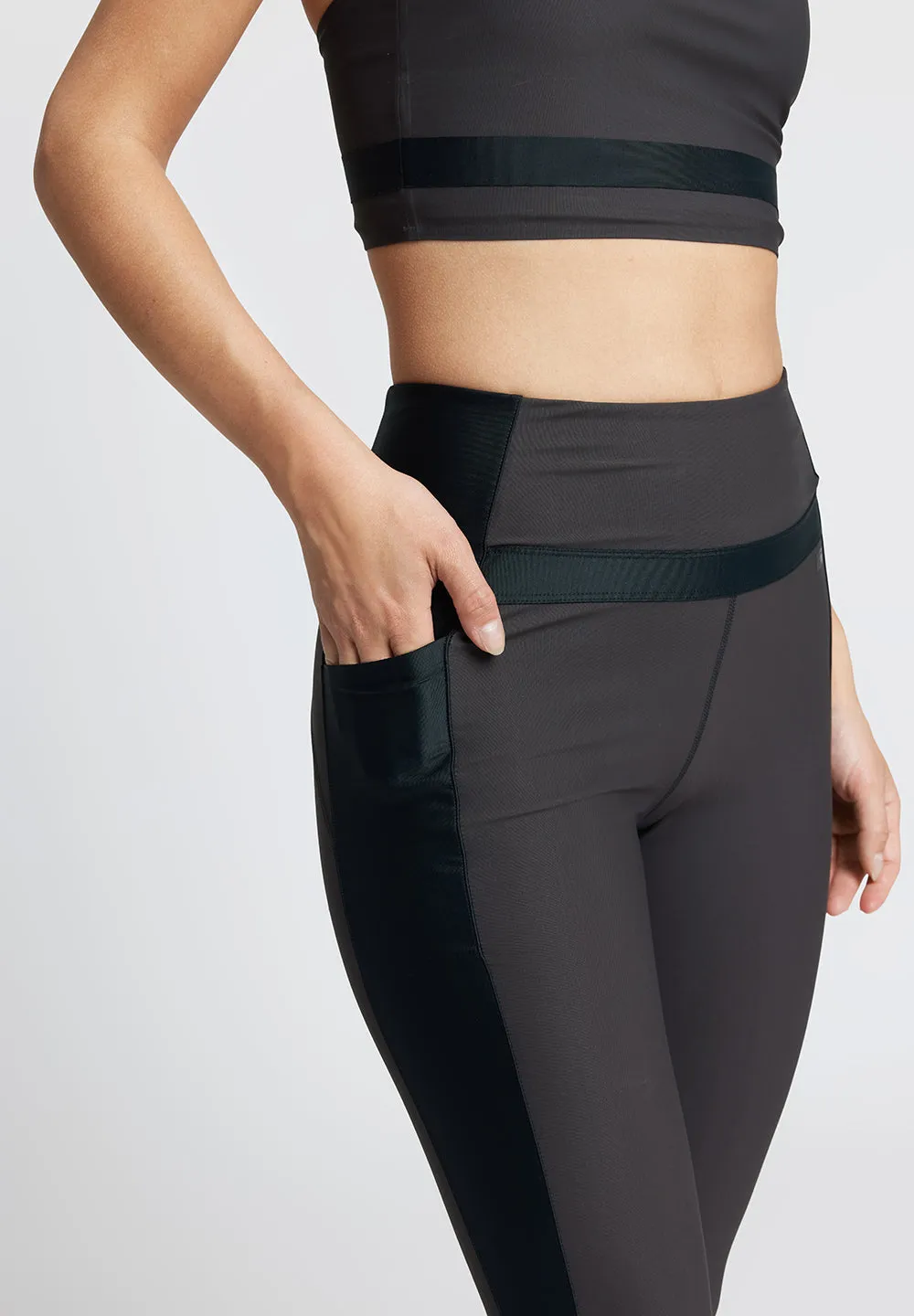 Blocked Tights Bibis 9/10 - almost black