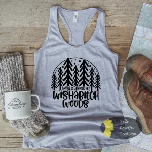 Born And Raised In Wishabish Woods Funny Women's Tank Top
