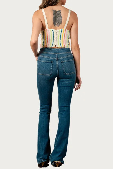 BRASSICA KNIT STRIPED TANK