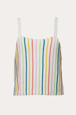 BRASSICA KNIT STRIPED TANK
