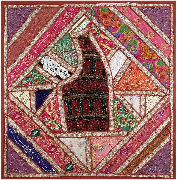 Bright and Cheerful - Embroidered Wall Hanging