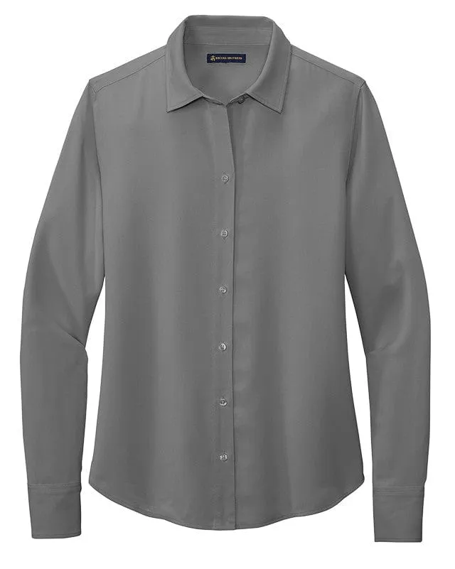 Brooks Brothers - Women's Full-Button Satin Blouse