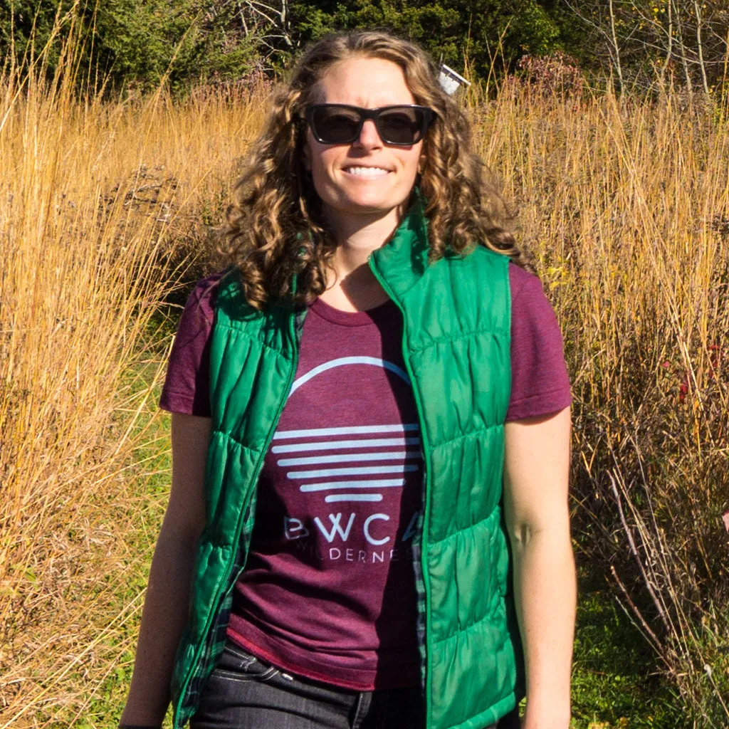 BWCA Sunset Wilderness Women's T-Shirt - Cranberry