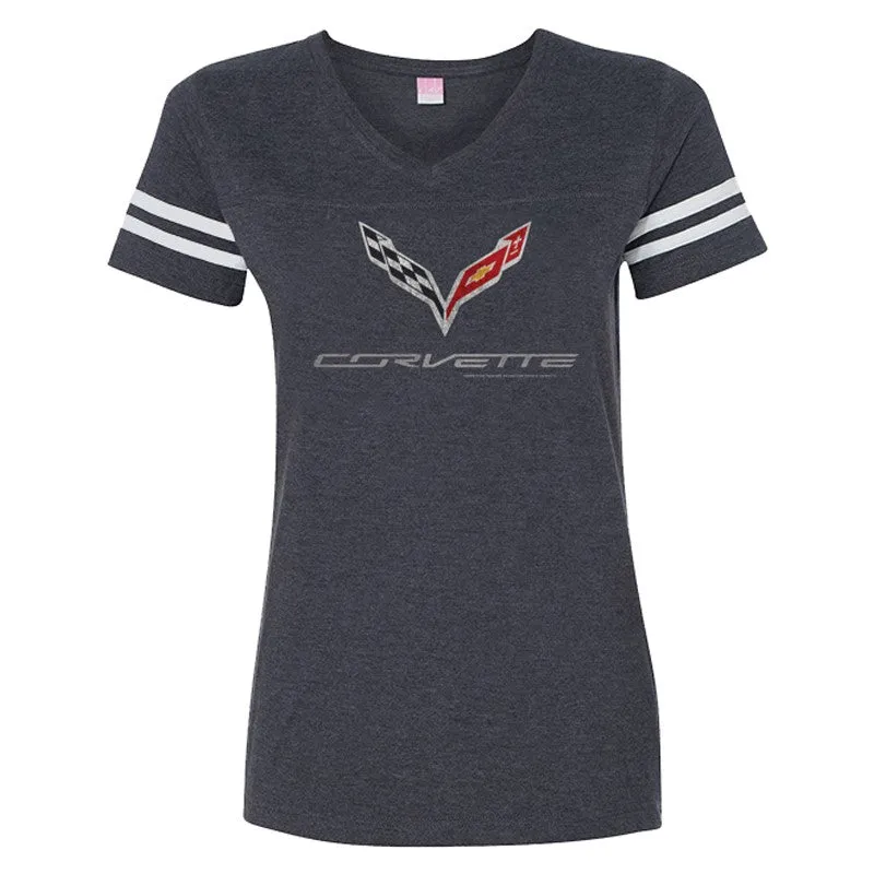 C7 Ladies Vintage V-Neck