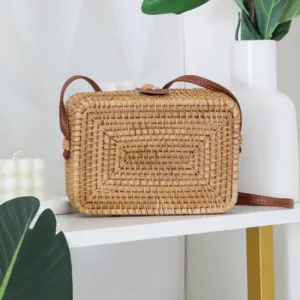 Casual Daily Patchwork Weave Bags