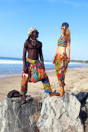 Colour Me Crazy Jokoto Patchwork Harem Pants