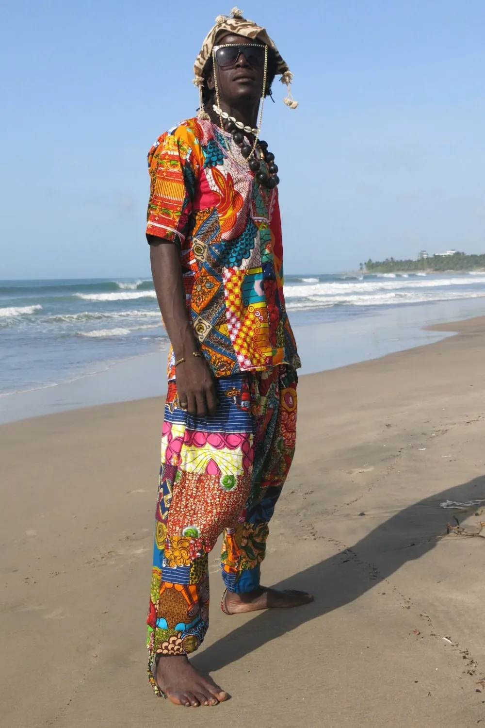 Colour Me Crazy Patchwork African Print T-Shirt