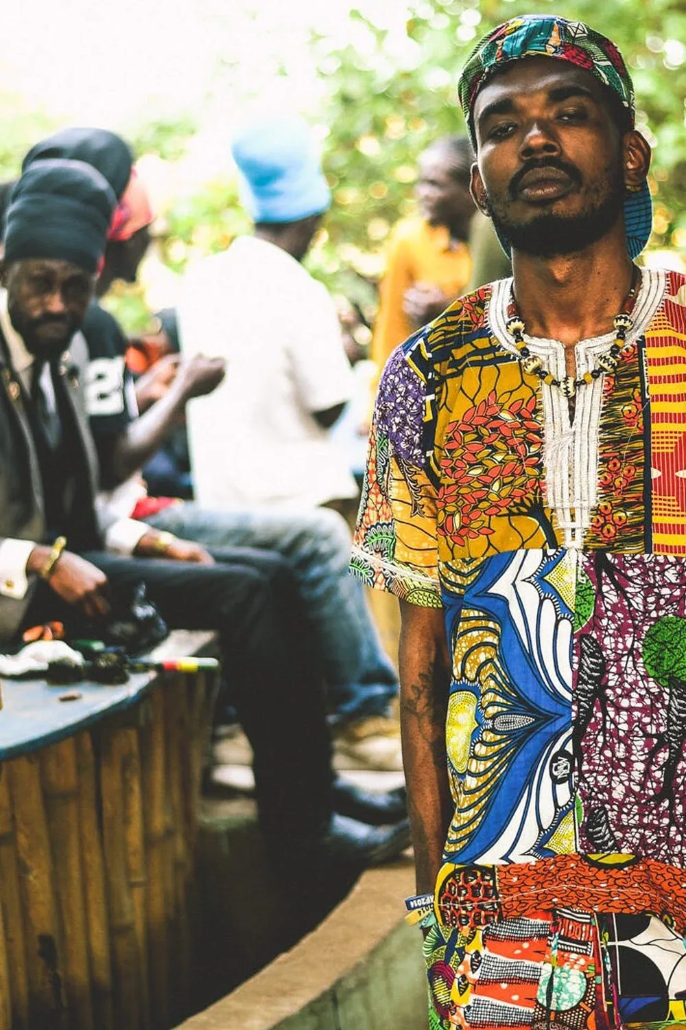 Colour Me Crazy Patchwork African Print T-Shirt