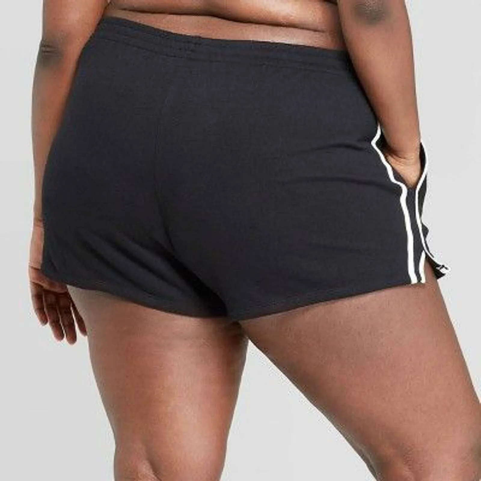 Colsie Women's Plus Size Retro Striped Lounge Pajama Shorts