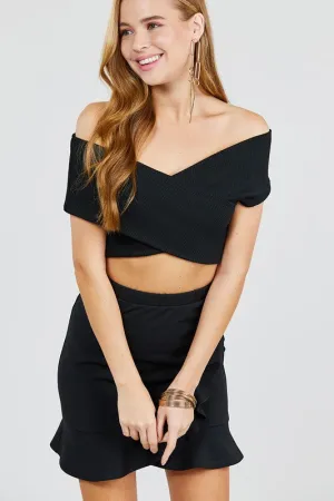 Cross Over Crop Top...