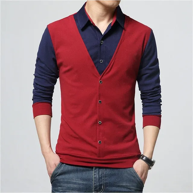 Design New 2019 Men s Brand Polo Shirt Long Sleeves Casual Spring Autumn Clothes Plus Asian Size M-3XL 4XL 5XL