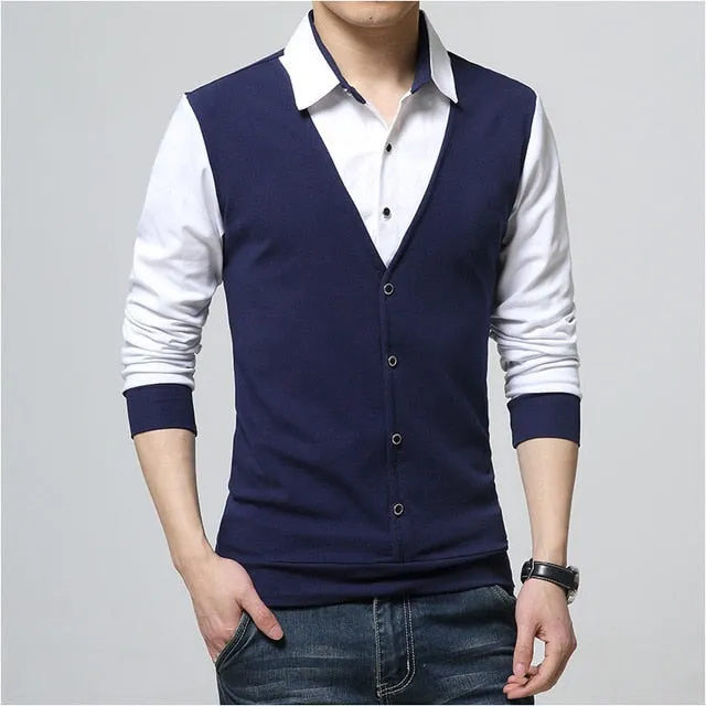 Design New 2019 Men s Brand Polo Shirt Long Sleeves Casual Spring Autumn Clothes Plus Asian Size M-3XL 4XL 5XL