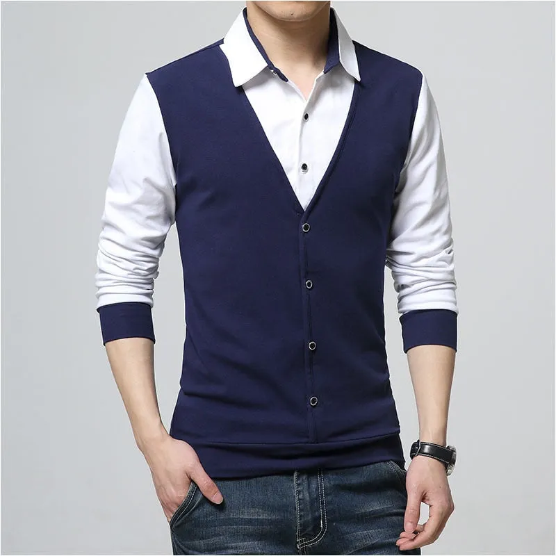 Design New 2019 Men s Brand Polo Shirt Long Sleeves Casual Spring Autumn Clothes Plus Asian Size M-3XL 4XL 5XL