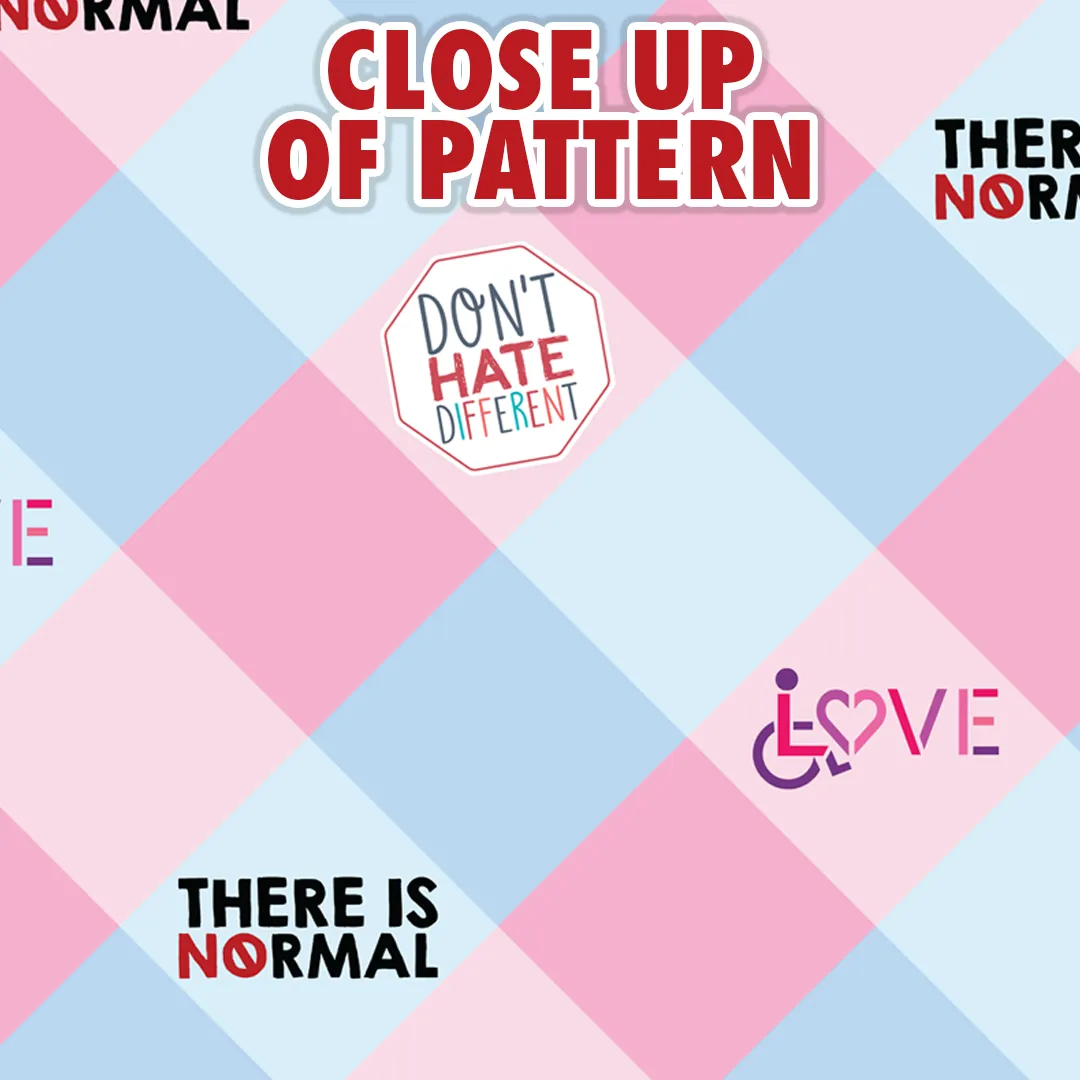 Disability Themed Small Patchwork (Premium Pillow) Pastel Colors