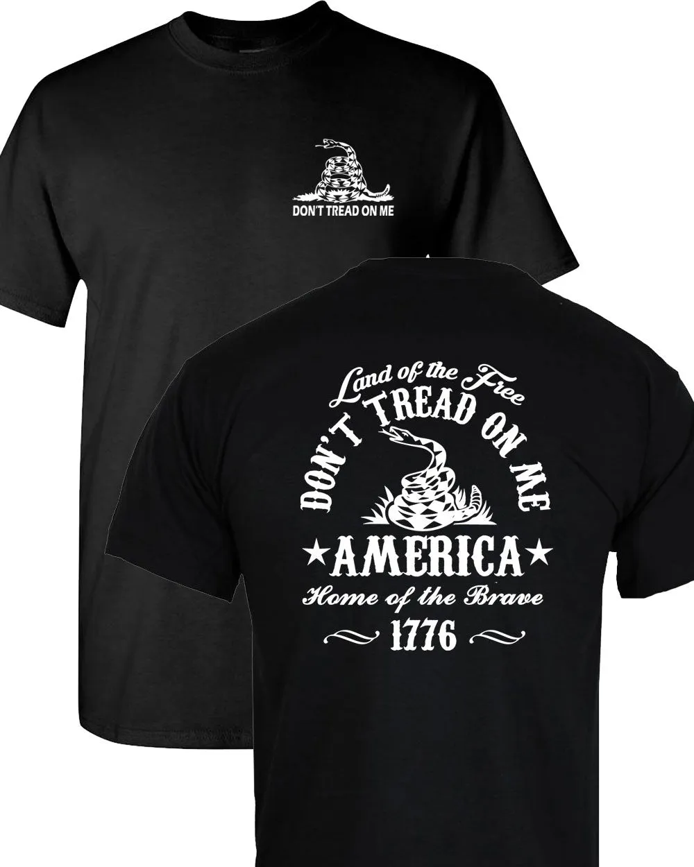 Don't tread on me t-shirt 2nd amendment tees