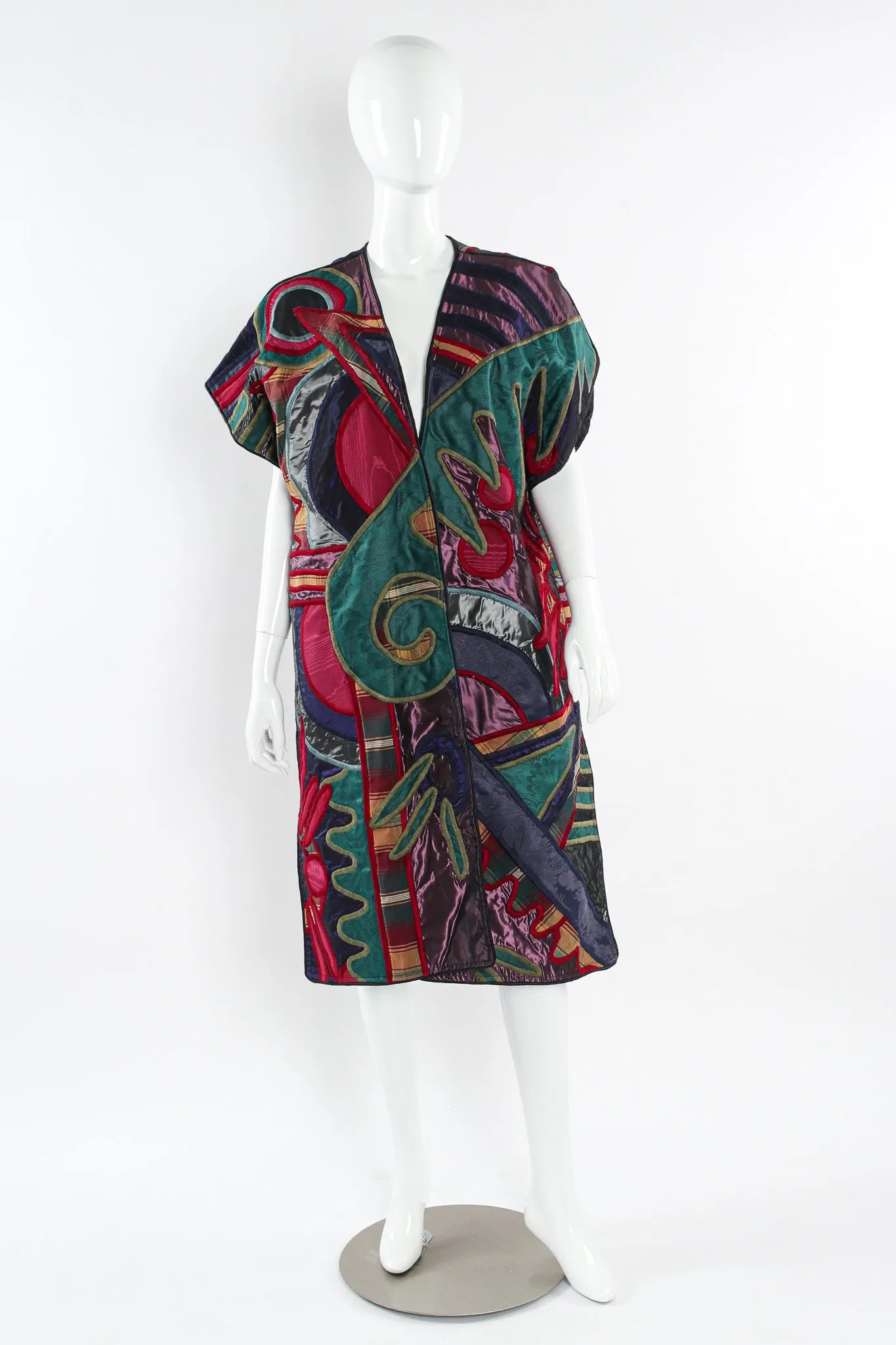 Embroidered Patchwork Vest