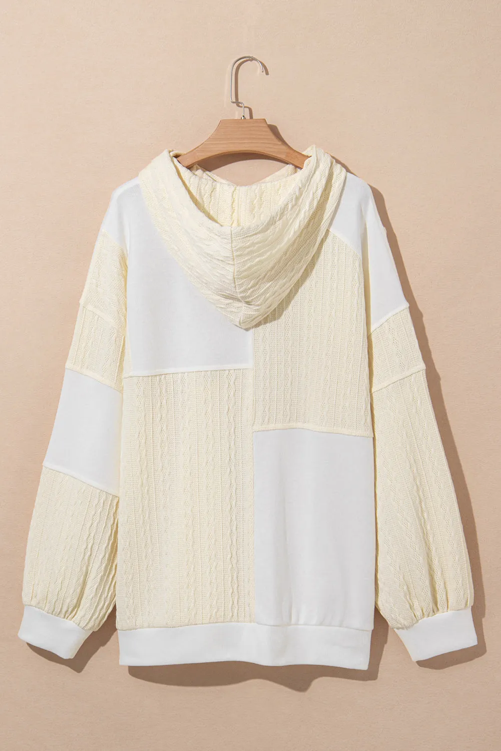 Exposed Seam Plus Size Hoodie