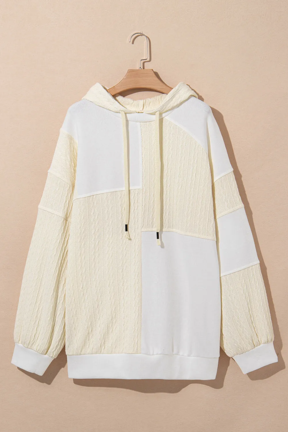 Exposed Seam Plus Size Hoodie