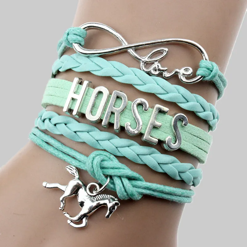 Fashion Daily Letter Patchwork Bracelets