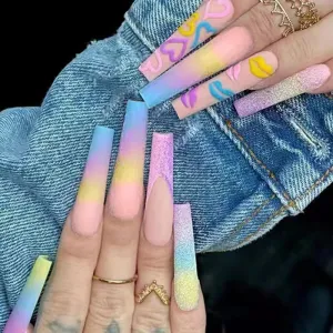 Fashion Patchwork Nail Paste
