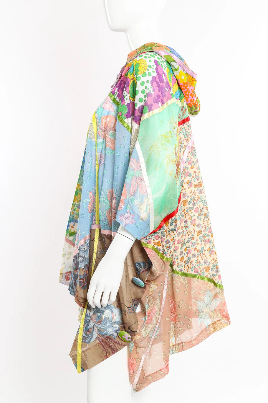 Floral Patchwork Poncho